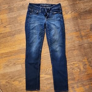 American Eagle Outfitters Blue Skinny Jeans with Stretch